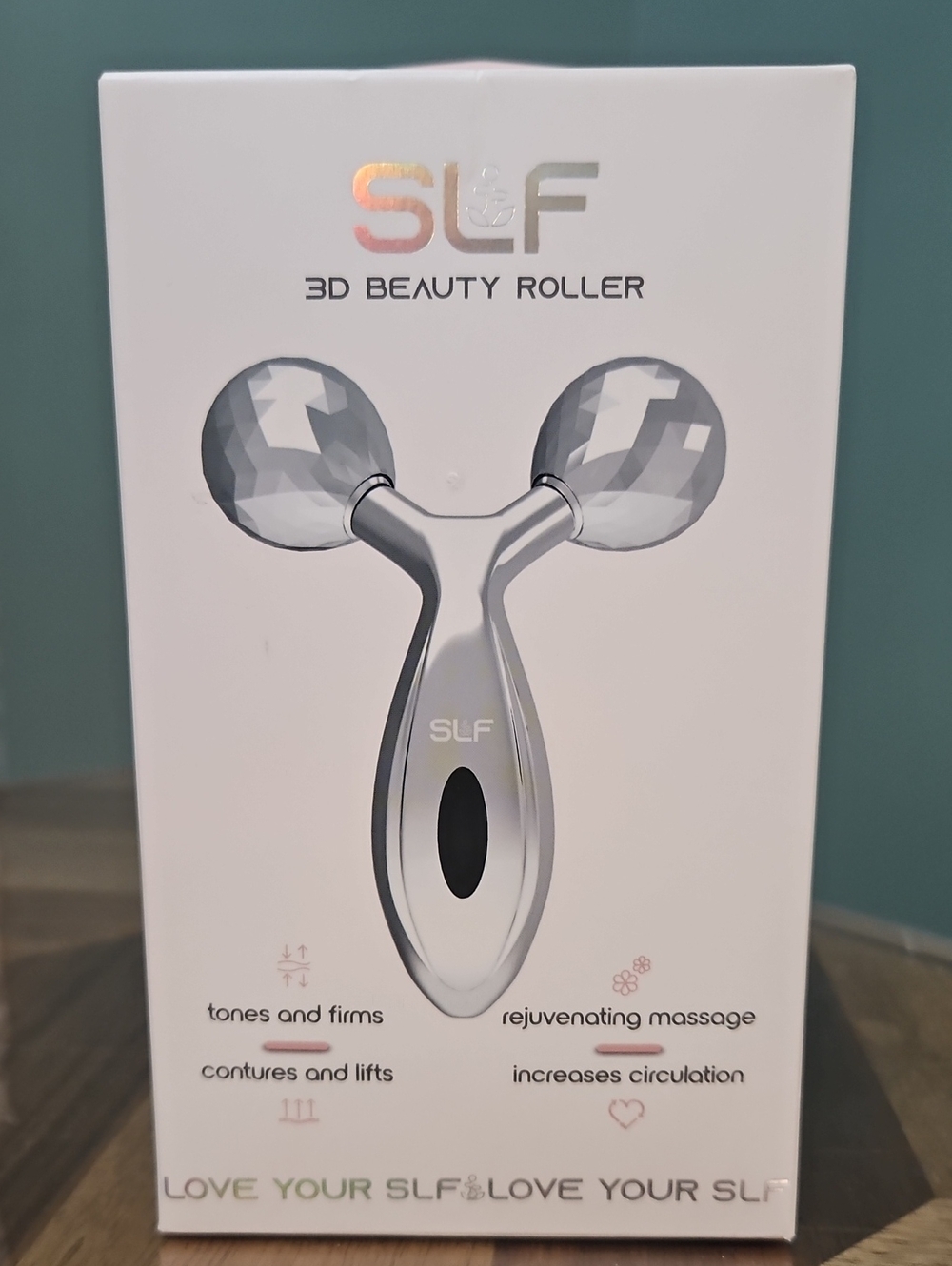 LF Silver Facial Massage Roller – Dual Ball Skin Toning Tool